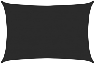 vidaXL Sonnensegel 160 g/m² Schwarz 5x6 m HDPE 311741