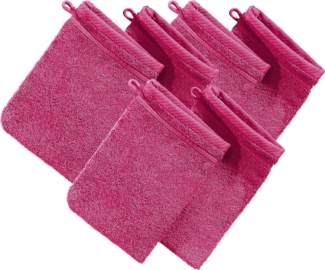 Erwin Müller Waschhandschuh Waschhandschuh "Heidelberg" 6er-Pack, Frottier (6-St), Walk-Frottier Uni