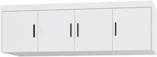 AX LIVING Groß Schrankaufsatz Weiß Storicos 4D 176,3 x 55,5 x 53 cm