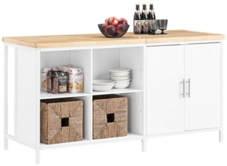 SoBuy Küchenbuffet KNL09 Kücheninsel Küchenschrank Kommode Schrank Sideboard Bartisch Buffet