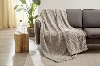 Decke FREYA silber (BL 150x200 cm)