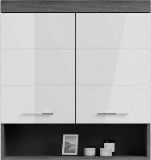 INOSIGN Hängeschrank Siena, Breite 74cm, 2 Türen, 1 offenes Fächer, MDF-Front in verschiedenen Farben erhältlich, Badmöbel, Badschrank, Schrank, Bad