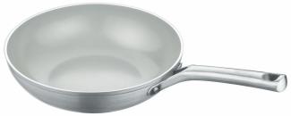 Berndes b. free Veggie-Wok, Wokpfanne, Wok Pfanne, Induktionsgeeignet, Aluminium recycelt, Grau, Ø 28 cm, 0008634328