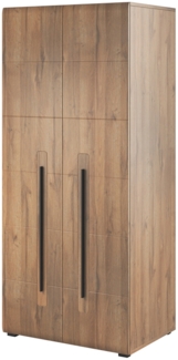 Kleiderschrank "Tulsa" Stauraumschrank 90cm Eiche Grandson MDF