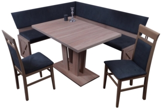 Stolebaenk Eckbankgruppe Madrano EBG Sonoma VA/VEIB Titanic, (Eckbankgruppe), Set aus 1 x Eckbank, 1x Tisch, 2 x Stuhl