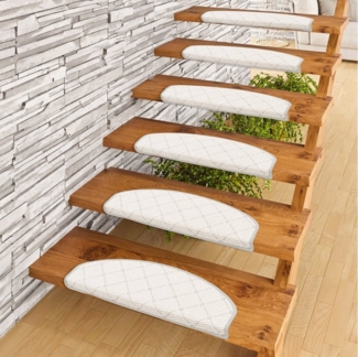 Pergamon Stufenmatte Stufenmatte Oslo 15er-Set, Halbrund, Höhe: 4 mm