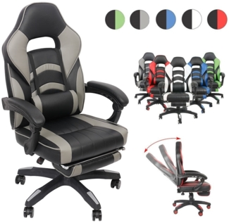 Gaming Stuhl Bürostuhl Racing Stuhl Schreibtischstuhl Drehstuhl Chefsessel Schalensitz Gamingstuhl Sportsitz PC Stuhl - schwarz / rot