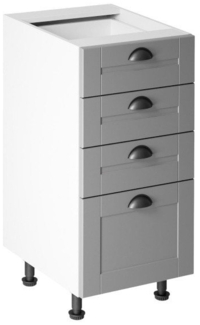 ROYAL24_MARKT Unterschrank - Clever organisiert für Ihre Küchenutensilien (Küche Unterschrank, 1-St, Linea D40S4) Edles Design - Top Material - Hochwertig.