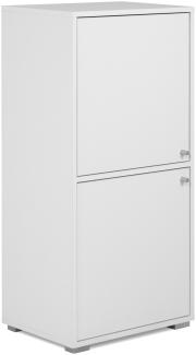 Aktenschrank >Fyn< in weiß - 46x96,5x33,5cm (BxHxT)