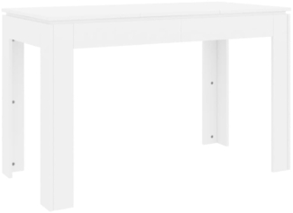 vidaXL Esstisch Weiß 120×60×76 cm Spanplatte [800756]