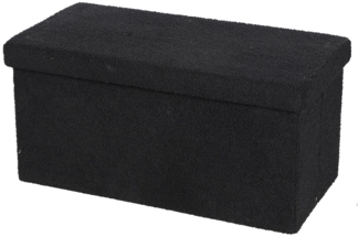 Urban Living faltbare SITZBANK "TEDDY" Aufbewahrungsbox 53521 schwarz