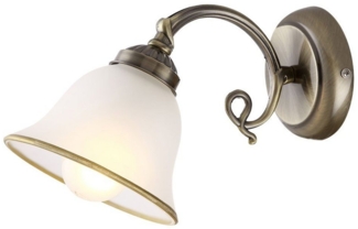 Traditionelle Wandleuchte aus Altmessing Globo 60208W