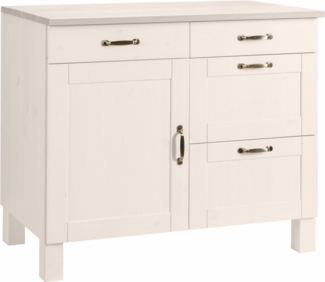 Home affaire Unterschrank Alby Breite 100 cm, 1 Tür, 4 Schubladen