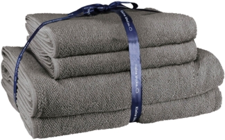 Kleine Wolke Handtuch Set RELAX, 4 Stück (2 Handtücher 50x10 + 2 Duschtücher 70x140), Frottier (Set, 4-St), moderne Melangeoptik, Handtücher, Duschtücher, mit Bordüre