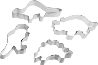 Dinosaurier, Ausstechformen-Set 4-tlg, Edelstahl von STÄDTER