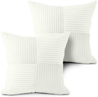 Amilian Kissenbezüge - 2er Set Kissenhüllen - Zierkissenbezüge - Kissenbezug, (2 Stück), 40x40 cm, Kissenhülle für Kissen, Dekokissen, Zierkissen, Sofakissen