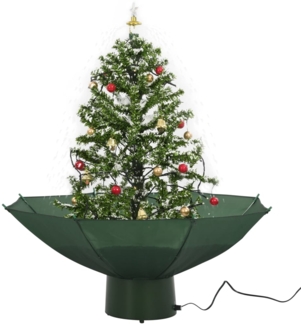 vidaXL Schneiender Weihnachtsbaum mit Schirmfuß Grün 75 cm 284331