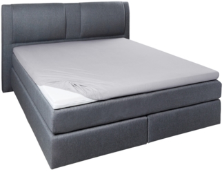 Westminster Spannbetttuch Jersey Elastan Topper 190 x 200 cm hellgrau