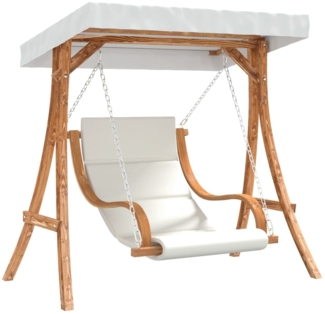 vidaXL Hollywoodschaukel mit Auflage und Dach Massivholz Fichte 3200629