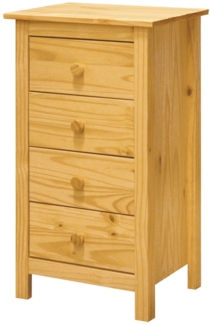 Kommode 80 x 35 x 46 cm Kiefer Natur