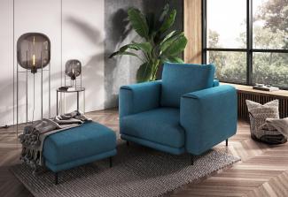 Wohnideebilder Dalia Blau Sessel & Stühle AR-DAL-38SAV