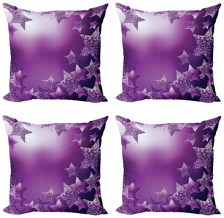 Abakuhaus Kissenbezüge Modern Accent Doppelseitiger Digitaldruck, (4 Stück), Weihnachten Weihnachten Sterne Hintergrund