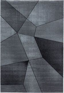 Kurzflor Teppich Balia Läufer - 80x150 cm - Grau
