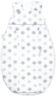 ODENWÄLDER BABYNEST airpoints® Jersey-Schlafsack Flowers Gr. 90 Light Grey 1463-1/2045 Gr. 90