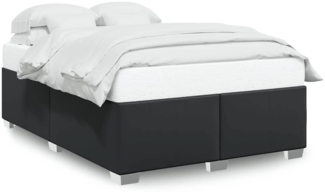 vidaXL Bettgestell ohne Matratze Schwarz Vollkunstleder 3284579