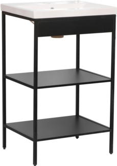 welltime Waschbeckenunterschrank Lodi (1-St) Badezimmerregal mit 2 offenen Fächern - (B/T/H) 51/40/80 cm
