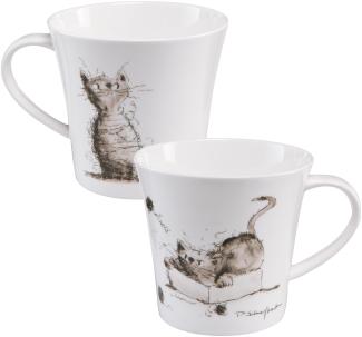 Goebel Spielstunde - Künstlertasse Peter Schnellhardt schwarz-weiß Fine Bone China 26500151