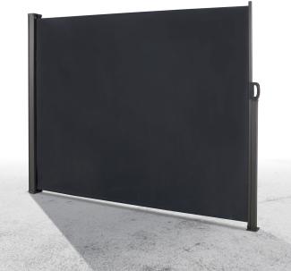 Seitenmarkise Windschutz Sichtschutz Sonnenschutz Metall Anthrazit 300 x 160cm