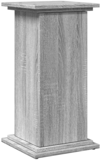 vidaXL Postament mit Stauraum, Holzwerkstoff, Grau Sonoma, 31 x 30 x 60 cm