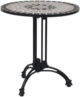 vidaXL Bistrotisch-Gestell Schwarz Ø60x72 cm Aluminiumguss 325435