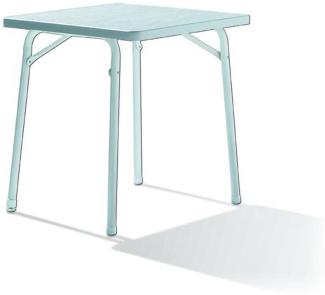 Klapptisch >111/ W KT< in Mamor weiß, mecalit®-PRO - 69x72x69cm (BxHxT)