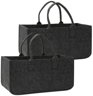 Clanmacy Allzweckkorb Filztasche Filzbox Aufbewahrungskorb Bücherbox 2x