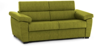 Dmora 2-Sitzer Schlafsofa Fisciano, Schlafsofa fürs Wohnzimmer, gepolstert, abnehmbar, 100 % Made in Italy-Qualität, 205x95 h100 cm, Grün