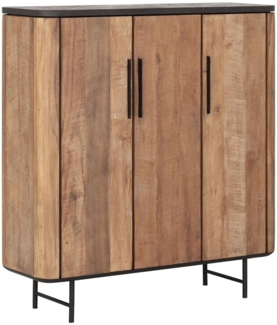 Highboard Soho aus recyceltem Teakholz, 120 cm