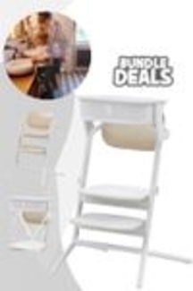 Cybex Lemo Hochstuhl inkl. Learning Tower / Lernturm-Aufsatz Sand White