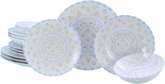 Primavera Pastell, Tellerset 16-tlg (mo)