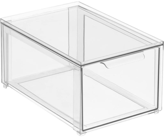 Schubladenbox Aufbewahrungsbox Schublade Organizer stapelbar mDesign transparent