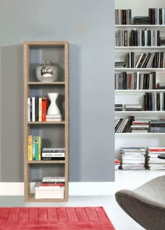 Regal Bücherregal Wohnzimmer Raumteiler Standregal sonoma eiche 38cm