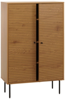 MCW Highboard MCW-N78-H, Türoberfläche in skandinavischem Stil mit dekorativem Griff