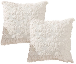 MODFU Kissenbezüge 2er Set Kissenbezug Kissenhülle Kopfkissenbezug Kissen Bezug Weich, Mit 3D Weihnachten Baum Sofakissen Couchkissen Bezug Sofa Schlafzimmer