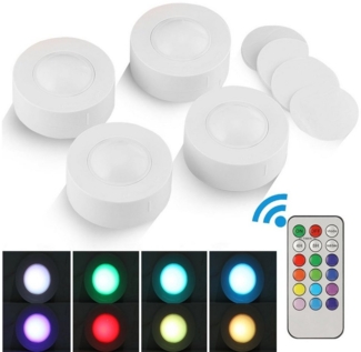 oyajia Nachtlicht LED Nachtlicht RGB-Farbwechsel, LED Nachtlicht mit Fernbedienung, LED fest integriert, Drucktaste Druck Sensor Leuchte, Touch Nachtlampe