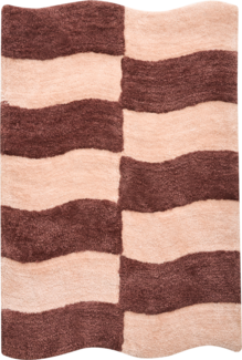 Badematte DIWANA Braun Beige 60 x 90 cm