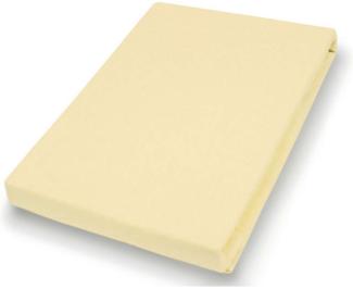 Hahn Haustextilien Jersey-Spannlaken Basic Größe 90-100x200 cm Farbe pfirsich