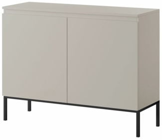 Selsey Sideboard BEMMI, 2-türig mit 4 Fächern, Metallgestell in Schwarz