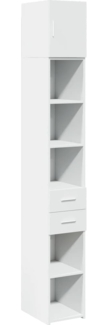 vidaXL Hochschrank Schmal Weiß 30x42,5x225 cm Holzwerkstoff 3281266
