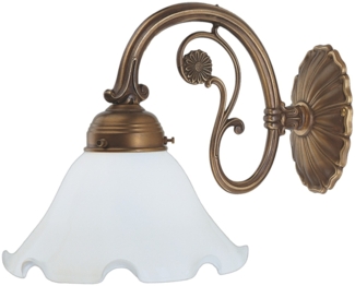 Wandleuchte A13-19op Berliner Messing